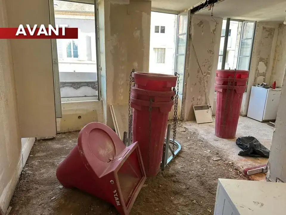 État intérieur d’un appartement à Nevers avant les travaux.